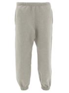 Matchesfashion.com Raey - Organic And Recycled-yarn Cotton-blend Track Pants - Womens - Grey Marl