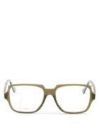 Matchesfashion.com Loewe - Filipa Square Acetate Glasses - Womens - Green