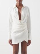 Gauge81 - Naha Linen-blend Wrap Dress - Womens - White