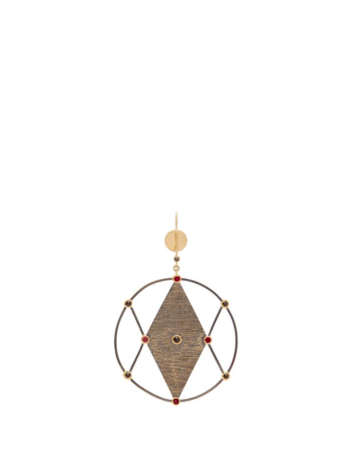 Ara Vartanian X Kate Moss Diamond, Ruby & Gold Earring