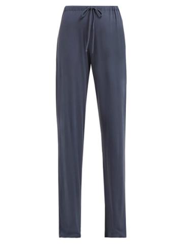 Matchesfashion.com Max Mara Leisure - Duomo Track Pants - Womens - Dark Blue