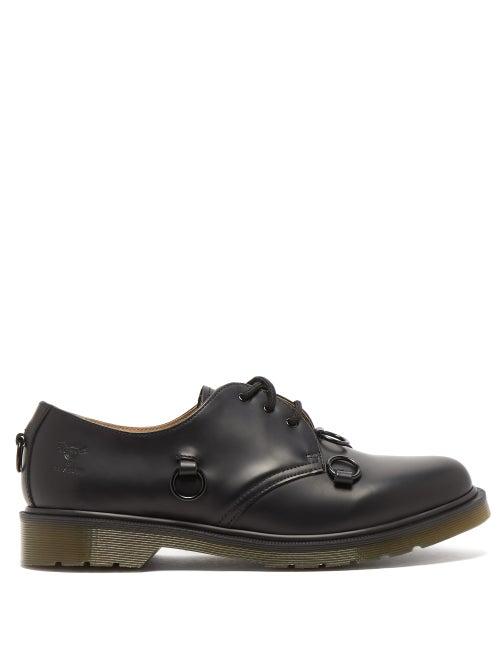 Matchesfashion.com Raf Simons - X Dr. Martens 1461 Lace-up Leather Derby Boots - Mens - Black