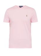 Matchesfashion.com Polo Ralph Lauren - Logo Embroidered Cotton Jersey T Shirt - Mens - Pink