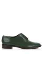 Robert Clergerie Jamo Lizard-effect Leather Slip-on Shoes