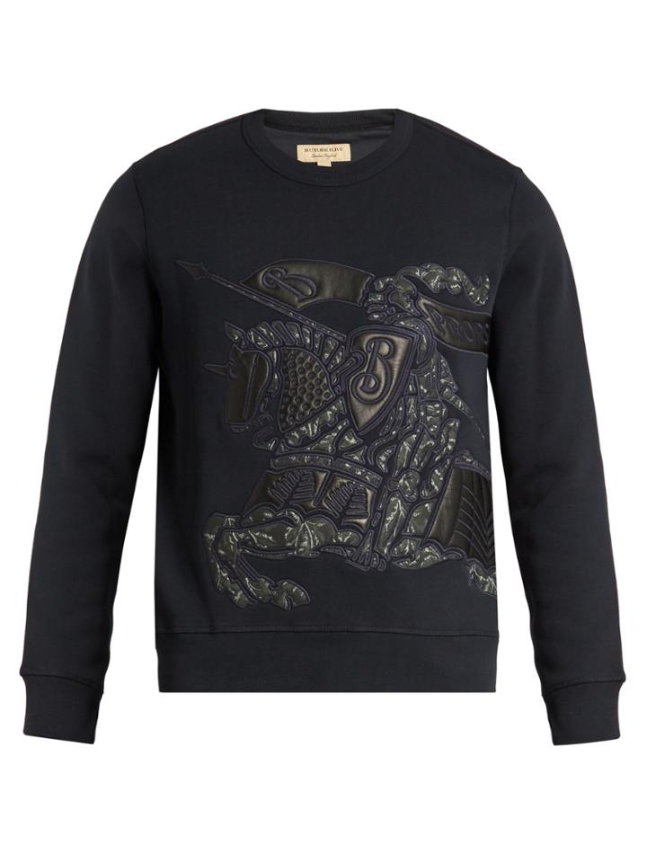 Burberry Equestrian Knight-appliqu Sweatshirt