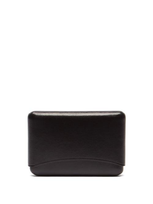 Ladies Accessories Lemaire - Moulded Leather Cardholder - Womens - Black