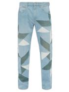 Matchesfashion.com Isabel Marant - Julien Patchwork Straight Leg Jeans - Mens - Blue