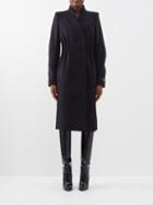 Zaid Affas - Double-breasted Wool-blend Coat - Womens - Navy