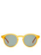 Matchesfashion.com Sun Buddies - Zinedine Round Acetate Sunglasses - Mens - Orange