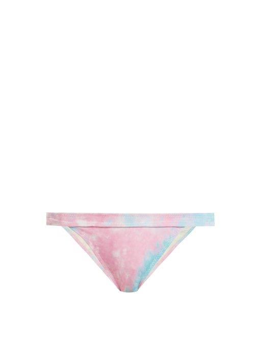 Matchesfashion.com Solid & Striped - X Re/done The Venice High Rise Bikini Briefs - Womens - Blue Multi