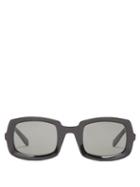 Matchesfashion.com Saint Laurent - Thick Frame Acetate Sunglasses - Womens - Black Multi