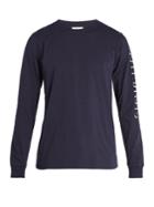 Saturdays Nyc Strikethrough Long-sleeved Cotton T-shirt