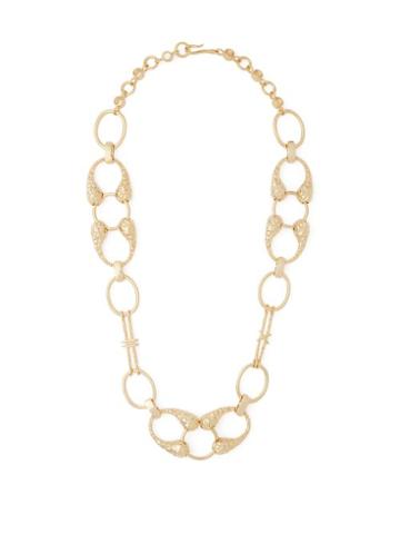 Matchesfashion.com Attico - X Alican Icoz Hammered Gold Plated Necklace - Womens - Gold