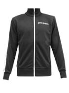 Matchesfashion.com Palm Angels - Logo-print Jersey Track Jacket - Mens - Black