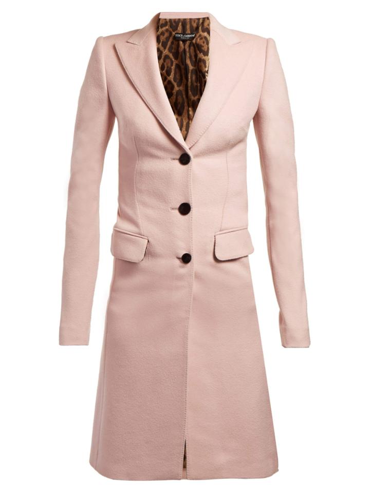 Dolce & Gabbana Single-breasted Wool Coat