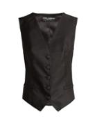 Matchesfashion.com Dolce & Gabbana - Satin Waistcoat - Womens - Black