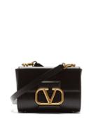 Valentino Garavani - Stud Sign Roman-stud Strap Leather Shoulder Bag - Womens - Black