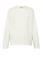 Matchesfashion.com Jil Sander - Cotton Blend Mesh Knit Sweatshirt - Mens - Cream