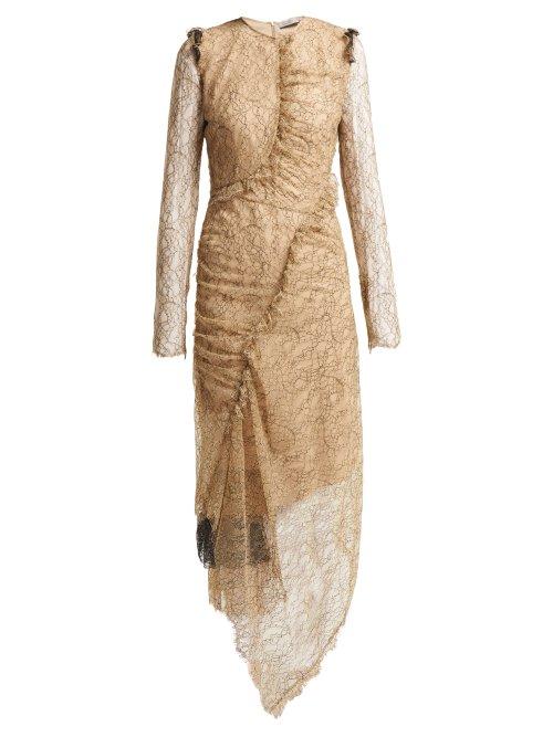 Matchesfashion.com Preen By Thornton Bregazzi - Mazine Lace Dress - Womens - Beige Multi