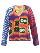 Matchesfashion.com The Elder Statesman - Thelma Abstract-jacquard Cashmere Cardigan - Mens - Multi