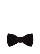 Matchesfashion.com Saint Laurent - Velvet Bow Tie - Mens - Black