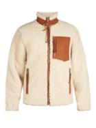 Matchesfashion.com Loewe - Contrast Panel Shearling Jacket - Mens - White