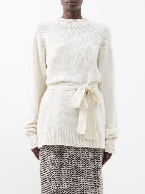 Raey - Raglan-sleeve Responsible-cashmere Sweater - Womens - Ivory