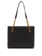 Matchesfashion.com Saint Laurent - Tribeca Chevron Quilted Leather Tote Bag - Womens - Black