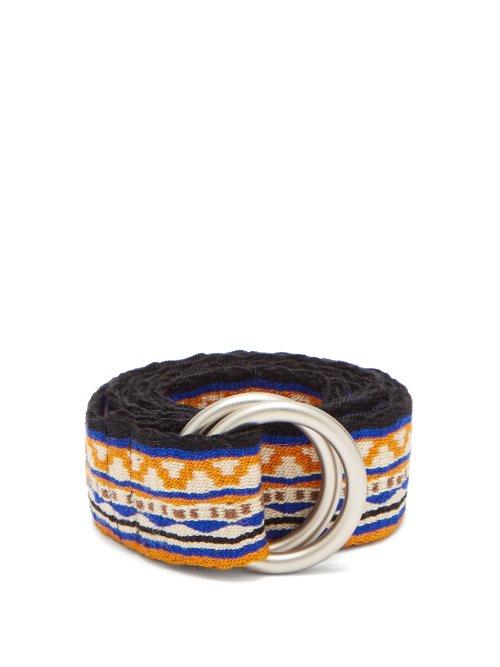 Matchesfashion.com Guanabana - Patterned Woven Belt - Mens - Orange Multi