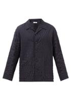 Le17septembre Homme - Ripple Patch-pocket Cotton-seersucker Shirt - Mens - Navy