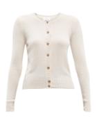 Matchesfashion.com Allude - Button Down Cashmere Cardigan - Womens - Light Pink