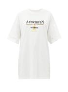 Matchesfashion.com Vetements - Antwerpen Logo-print Cotton-jersey T-shirt - Womens - White