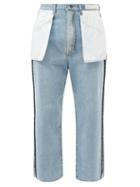 Kuro - Reverse Inside Out-leg Jeans - Mens - Blue