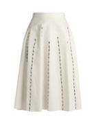 Bottega Veneta A-line Linen-blend Skirt