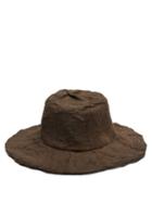 Matchesfashion.com Reinhard Plank Hats - Tos Crushed-jute Hat - Womens - Dark Brown