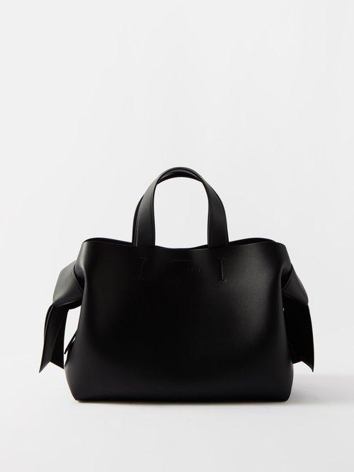 Acne Studios - Musubi Knotted Leather Shoulder Bag - Womens - Black