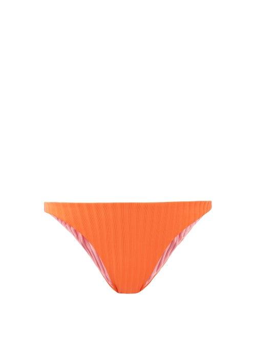 Matchesfashion.com Solid & Striped - The Annabelle Reversible Bikini Brief - Womens - Orange Multi