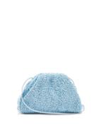 Matchesfashion.com Bottega Veneta - The Pouch Mini Boucl Clutch Bag - Womens - Light Blue