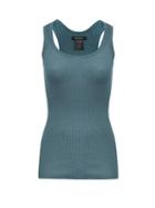 Matchesfashion.com Isabel Marant - Louisanea Ribbed Silk-jersey Tank Top - Womens - Green