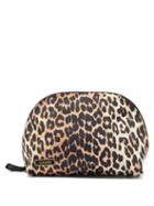 Matchesfashion.com Ganni - Leopard-print Recycled-shell Wash Bag - Womens - Leopard