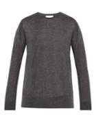 Matchesfashion.com Raey - Crew Neck Fine Cashmere Sweater - Mens - Grey
