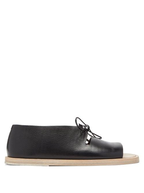 Matchesfashion.com Marsll - Sandello Leather Lace-up Sandals - Mens - Black