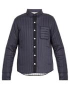 Matchesfashion.com Moncler - Mylon Patch Pocket Quilted Down Jacket - Mens - Navy