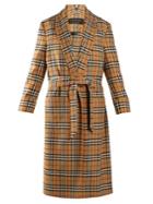 Burberry Vintage-checked Belted Wool Coat
