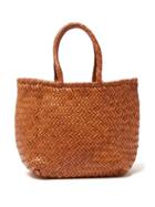Matchesfashion.com Dragon Diffusion - Grace Woven Leather Basket Bag - Womens - Tan