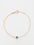 Yvonne Leon - Emerald & 18kt Gold Bracelet - Womens - Green Multi