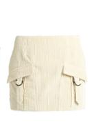 Anthony Vaccarello Ribbed-velvet Mini Skirt
