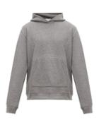 Matchesfashion.com John Elliott - Hooded Villain Loop Back Cotton Jersey Sweatshirt - Mens - Dark Grey