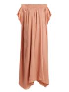 Matchesfashion.com Loup Charmant - Hydra Off The Shoulder Organic Cotton Dress - Womens - Pink