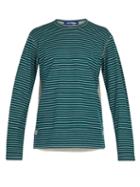 Matchesfashion.com Junya Watanabe - Panelled Long Sleeved Wool And Cotton T Shirt - Mens - Grey